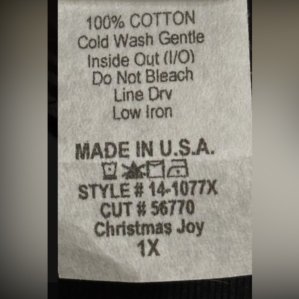 A Jess & Jane Christmas Jem shirt, size 1X. - Picture 6 of 9